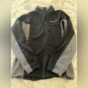 Columbia Men’s Fleece Jacket M Black and Gray